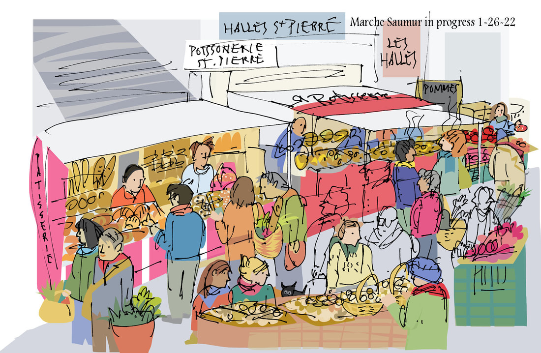 Fish Market Drawing With Watercolor | Fish Market Drawing Easy | Fish Market  Drawing Step By Step - YouTube